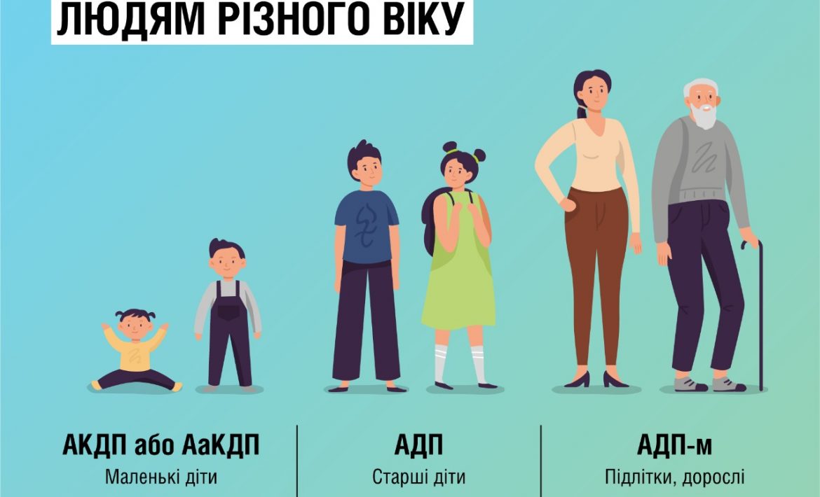 Щеплення проти дифтерії і правця потрібні як дітям, так і дорослим